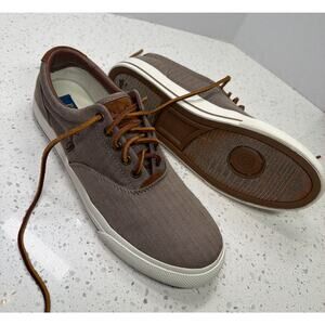 Polo Ralph Lauren Vaughn Men’s 10 Brown Canvas
Herringbone Lace Sneakers Casual